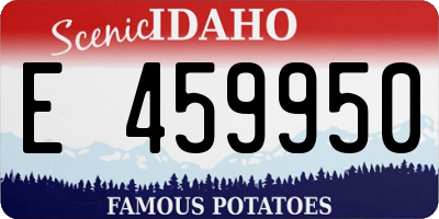 ID license plate E459950