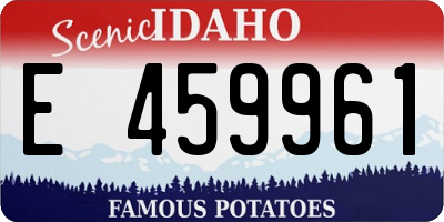 ID license plate E459961