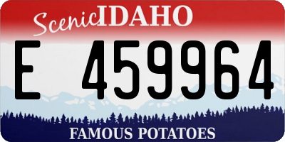 ID license plate E459964