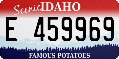 ID license plate E459969