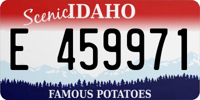 ID license plate E459971