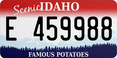 ID license plate E459988