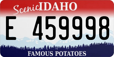 ID license plate E459998