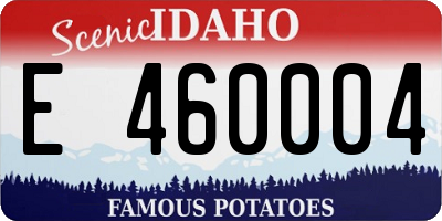 ID license plate E460004