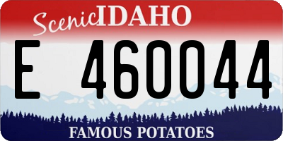 ID license plate E460044