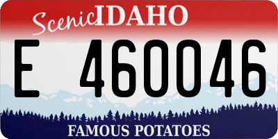 ID license plate E460046
