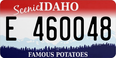 ID license plate E460048