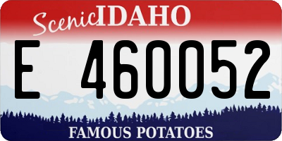 ID license plate E460052