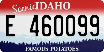 ID license plate E460099