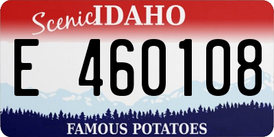 ID license plate E460108