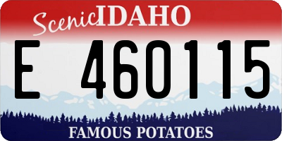 ID license plate E460115