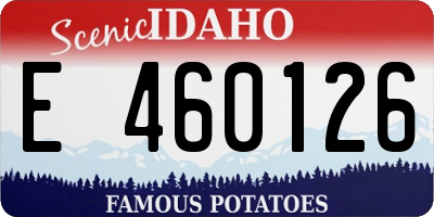ID license plate E460126