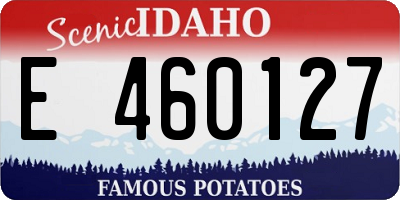 ID license plate E460127