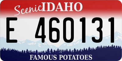 ID license plate E460131
