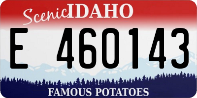 ID license plate E460143