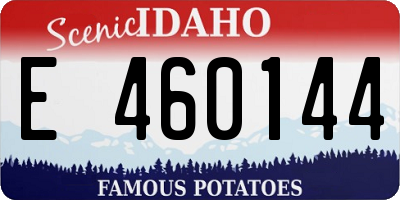 ID license plate E460144