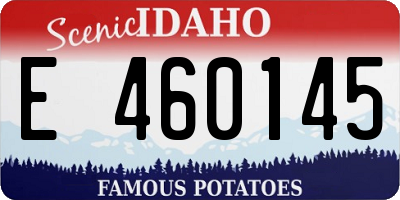 ID license plate E460145