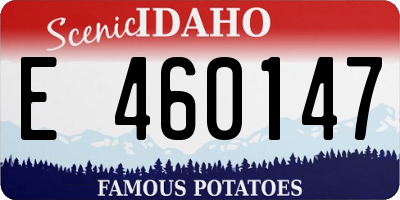 ID license plate E460147