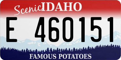 ID license plate E460151