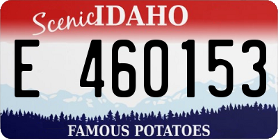 ID license plate E460153