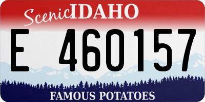 ID license plate E460157