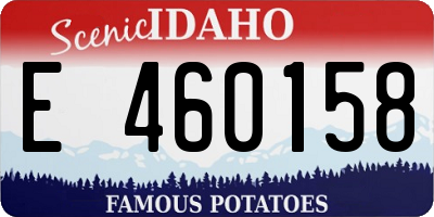 ID license plate E460158