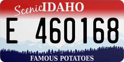 ID license plate E460168