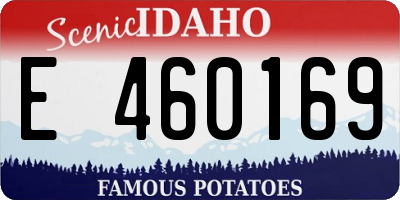 ID license plate E460169