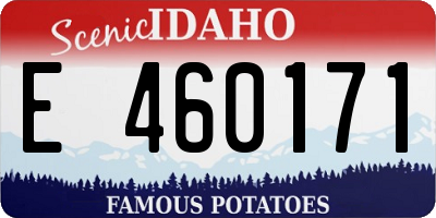 ID license plate E460171