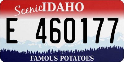 ID license plate E460177