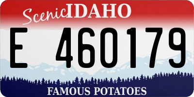 ID license plate E460179