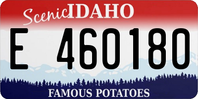 ID license plate E460180