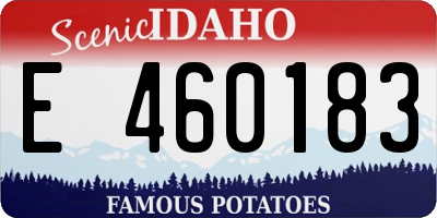 ID license plate E460183