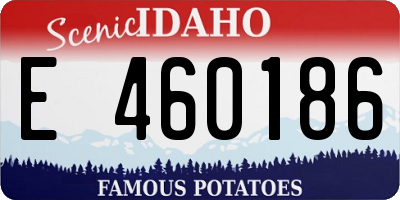 ID license plate E460186