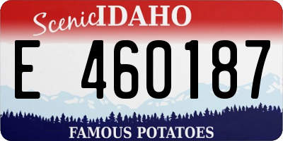 ID license plate E460187