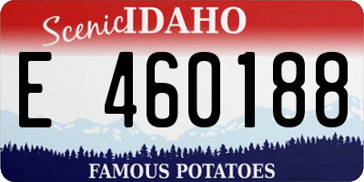 ID license plate E460188