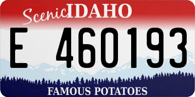 ID license plate E460193