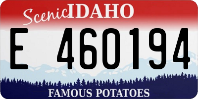 ID license plate E460194