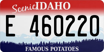ID license plate E460220