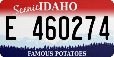 ID license plate E460274