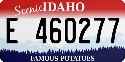 ID license plate E460277