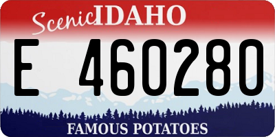 ID license plate E460280
