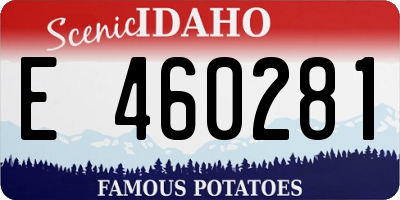 ID license plate E460281