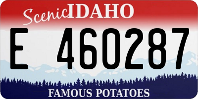 ID license plate E460287