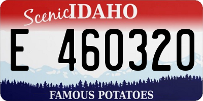 ID license plate E460320