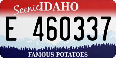 ID license plate E460337