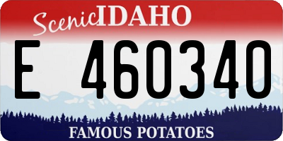 ID license plate E460340