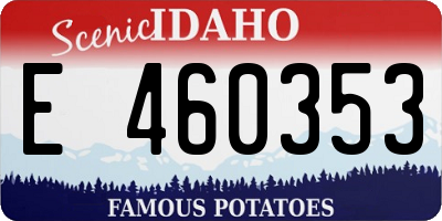ID license plate E460353