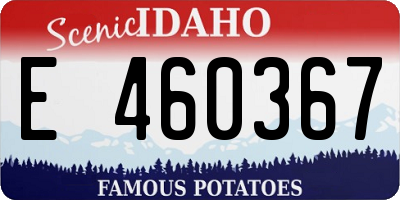ID license plate E460367