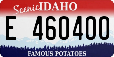 ID license plate E460400